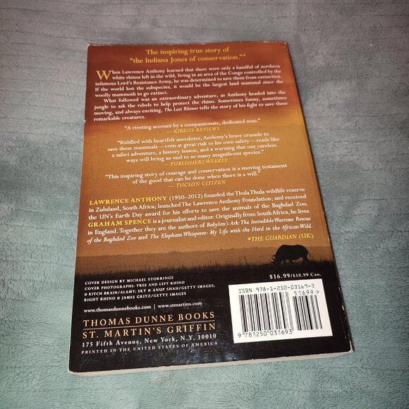 Book The Last Rhinos Save Africa Lawrence Anthony Bestseller History Nature - Picture 4 of 10